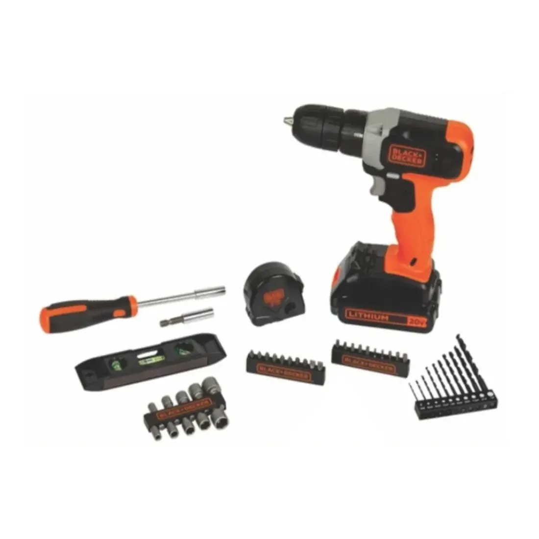set-taladro-a-bateria-accesorios-blackdecker-50-piezas
