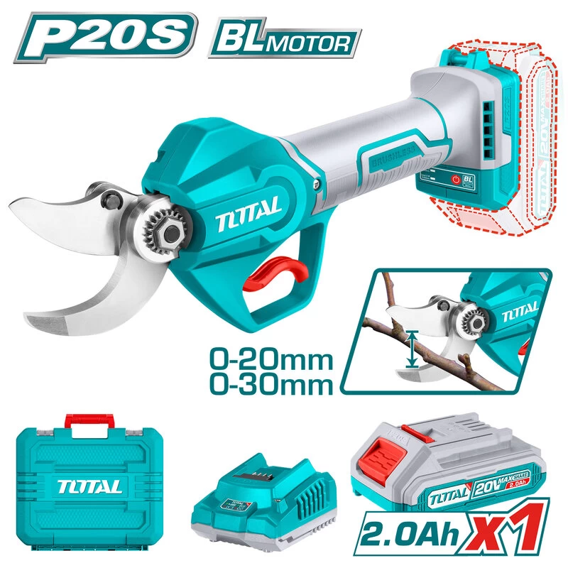 tijera-de-podar-a-bateria-20v-total